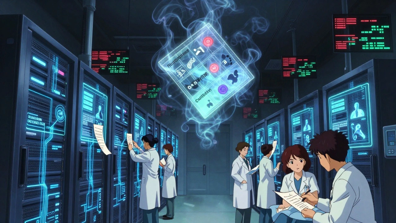 A high-tech hospital in Singapore guides users with holograms, while in Italy, doctors abandon the system and write notes by hand.