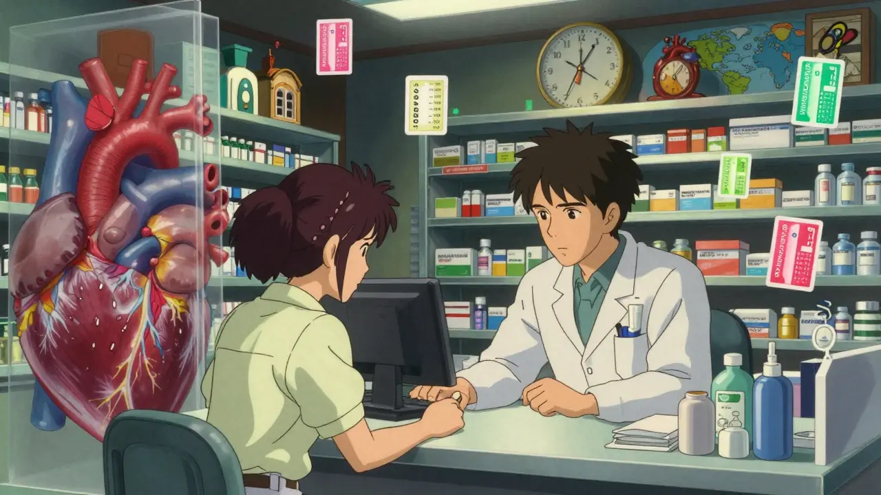 Pharmacist consultation with temperature monitors